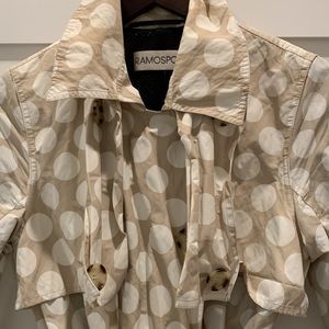 Pok-a-dot rain coat